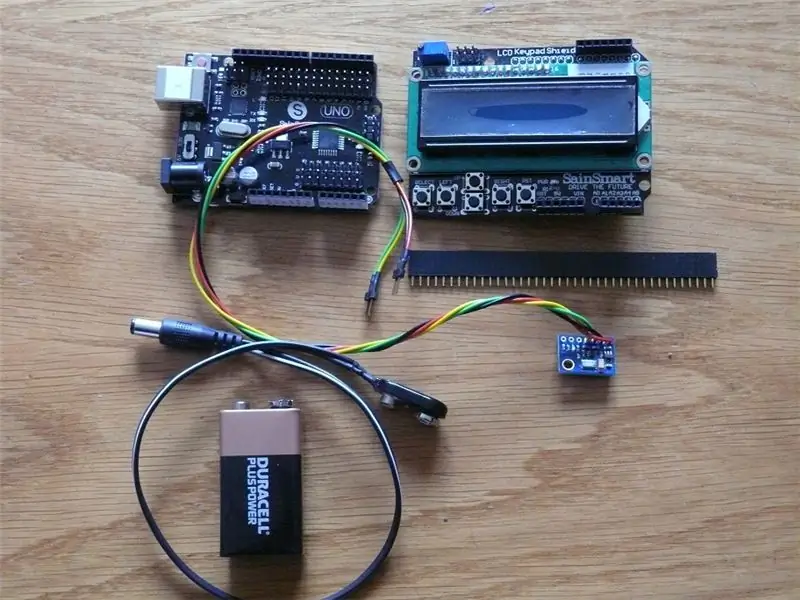 Cinta mètrica atmosfèrica Arduino / MS5611 GY63 GY86 Demostració