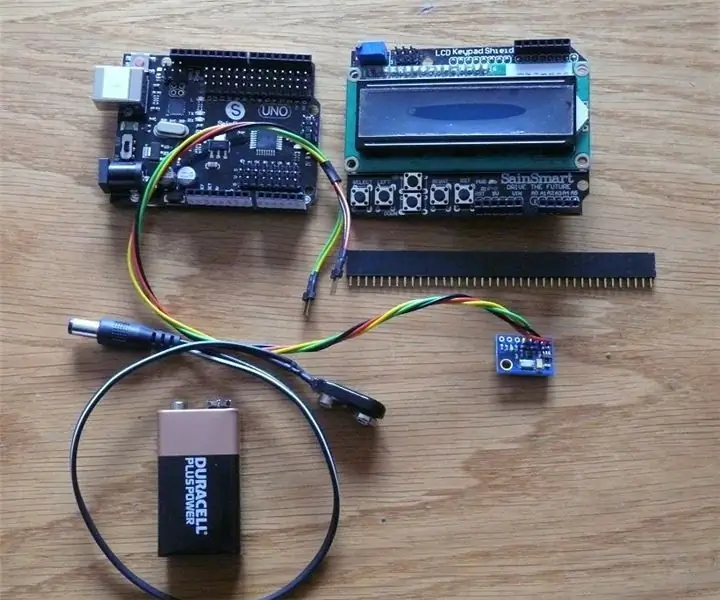 Cinta mètrica atmosfèrica Arduino / MS5611 GY63 GY86 Demostració: 4 passos (amb imatges)