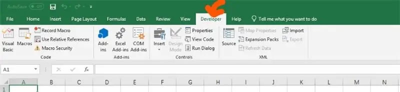 Aktivieren Sie den Entwickler, um das Makro zu starten
