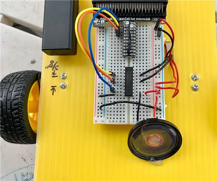 Jednostavan Microbit robot: 9 koraka