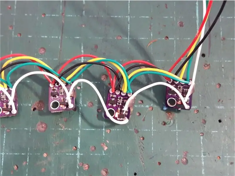 Stacionární radar (LIDAR) Array s Arduino