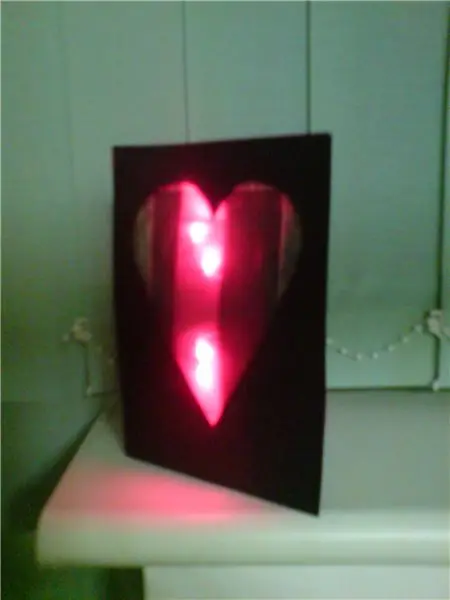 Kad Valentines LED !: 4 Langkah