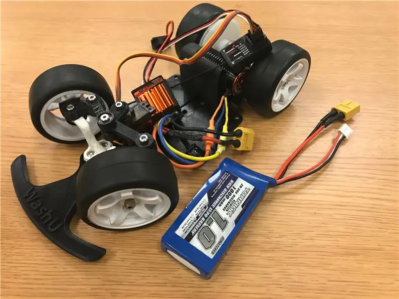 Driv allt med LiPo -batteriet och testa med RC -styrenheten