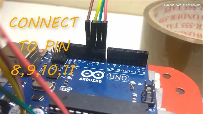 CONECTE O DRIVER DO MOTOR AO ARDUINO