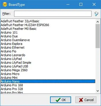 Mulai Visuino, dan Pilih Jenis Papan Arduino