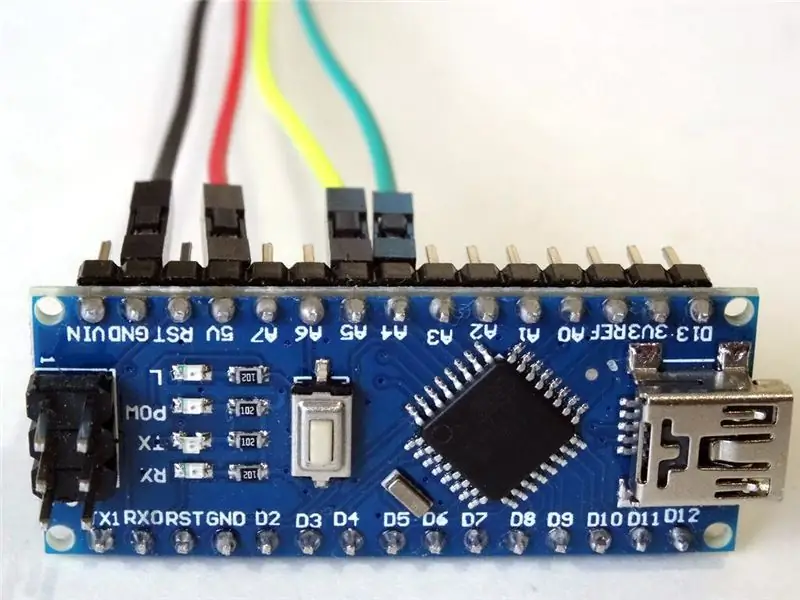 חבר את מצפן הג'ירוסקופ מד התאוצה MPU9250 ל- Arduino