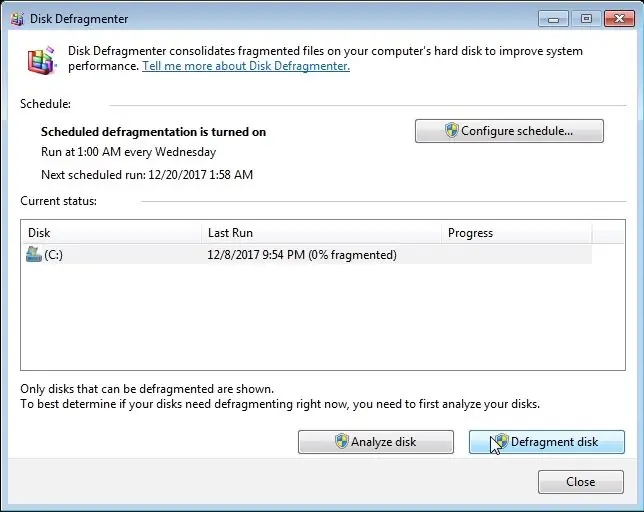 Har et problem med en treg harddisk