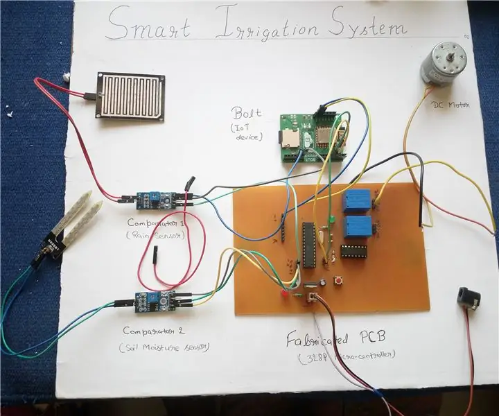 SISTEM IRIGASI CERDAS Menggunakan IoT # 'Built on BOLT': 6 Langkah (dengan Gambar)