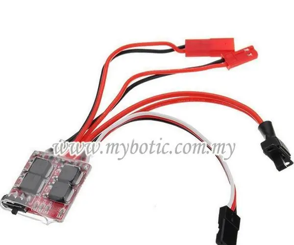 บทช่วยสอน 30A Micro Brush Motor Brake Controller โดยใช้ Servo Tester: 3 ขั้นตอน