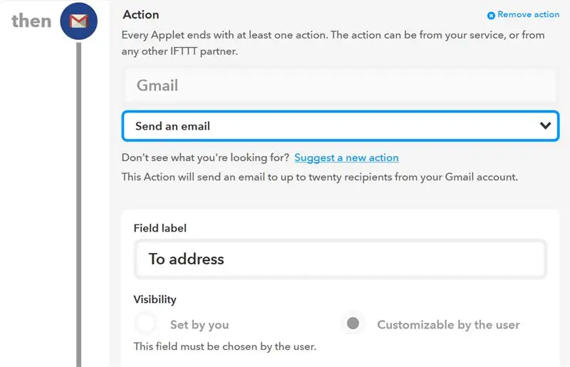 Buat Tindakan ke Gmail, Kalender Google dan Pemberitahuan ke Aplikasi IFTTT