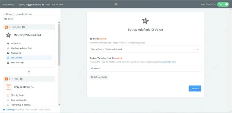 Utilitzant el servei Zapier