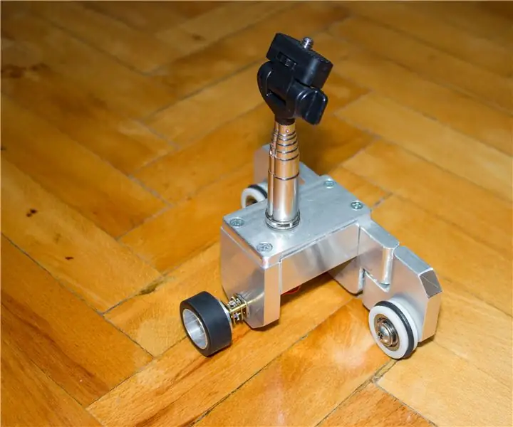 Motorized CAMERA CAMERA Dolly: 5 Kauj Ruam (nrog Duab)