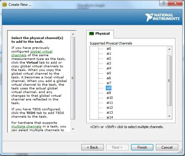 Ανοίξτε το LabView, δημιουργήστε ένα νέο έργο και ρυθμίστε τον Βοηθό DAQ