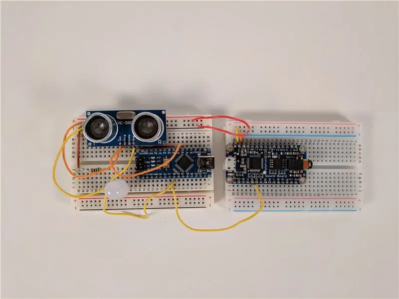 Conecte el circuito: placa de sonido