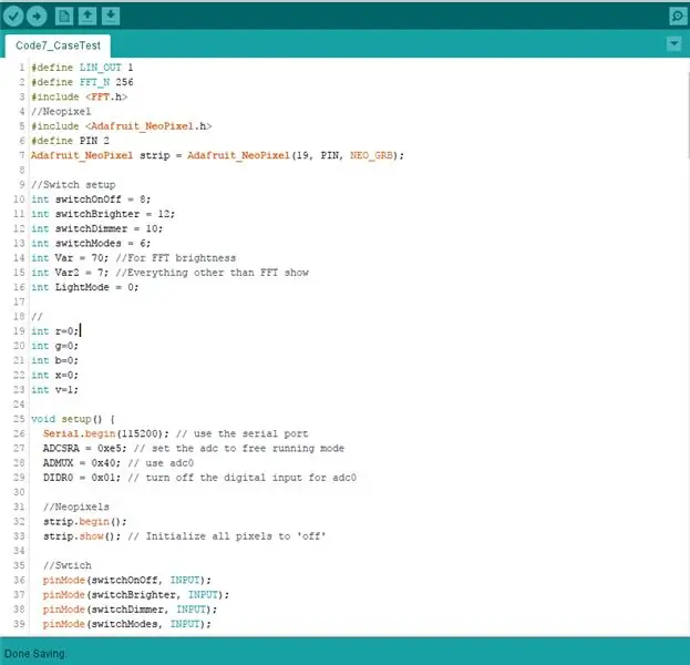 Arduino কোড