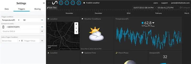 Bonificació: configureu les vostres pròpies alertes meteorològiques