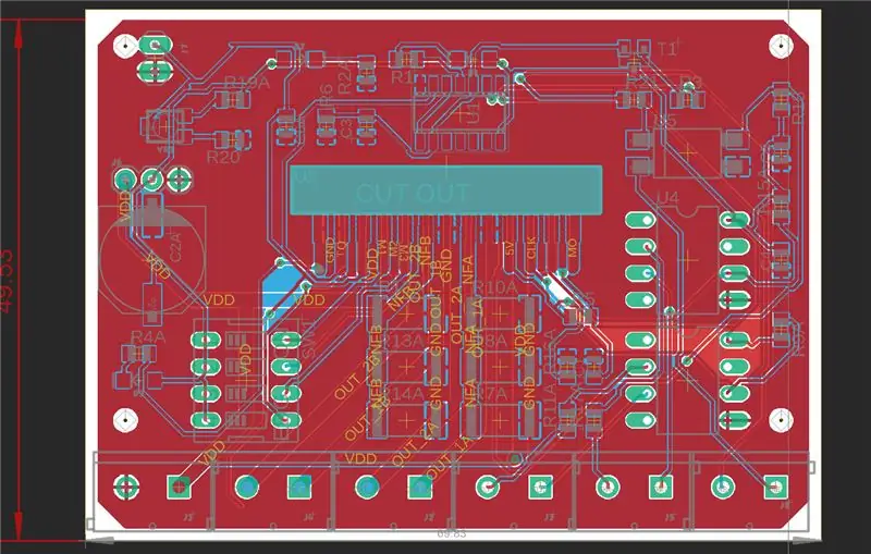 Paso 1: Dimensión de la PCB y mida