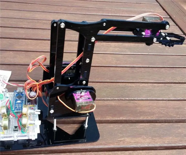 4 DOF mechanikus karos robot, amelyet Arduino vezérel: 6 lépés