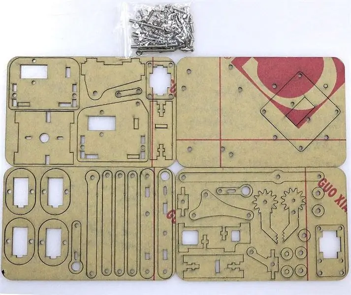 Roboti i krahut mekanik 4 DOF i kontrolluar nga Arduino