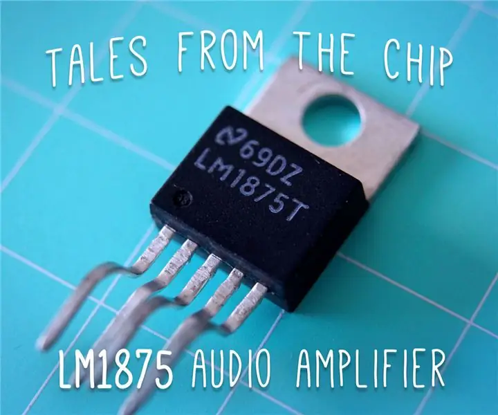 Tales From the Chip: LM1875 Audio Versterker: 8 stappe (met foto's)