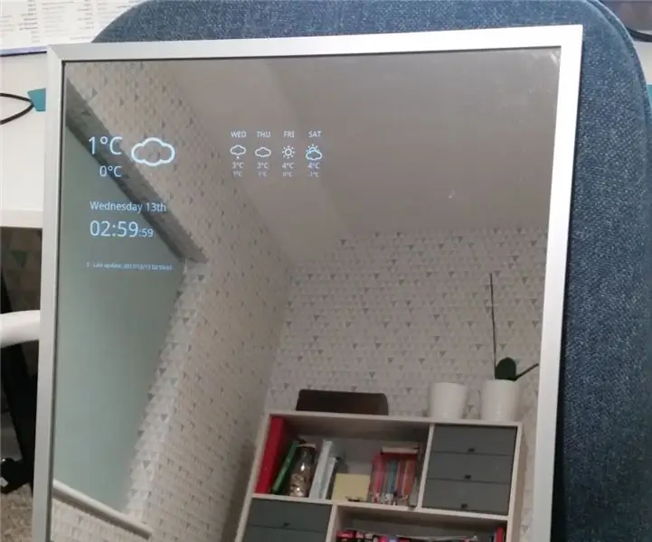 Smart Mirror pomocí rozbitého tabletu Android: 5 kroků (s obrázky)