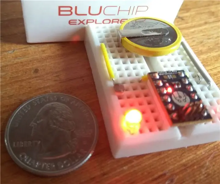 Tende domestiche automatizzate - Mini progetto con il modulo BluChip (nRF51 BLE) di MakerChips: 7 passaggi (con immagini)