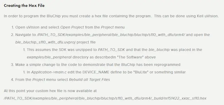 Programació del BluChip