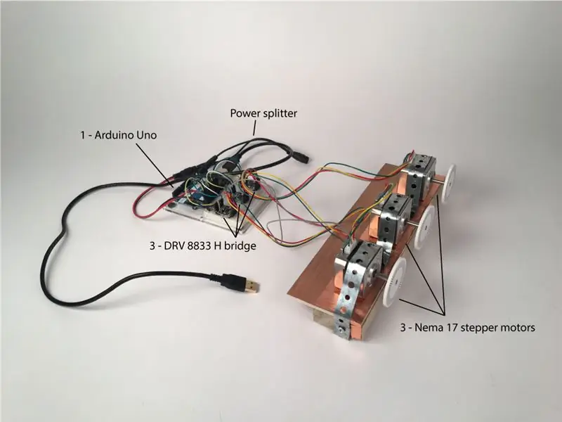 3. lépés: Tartsa a Steppereket és Arduinot, ha szeretné