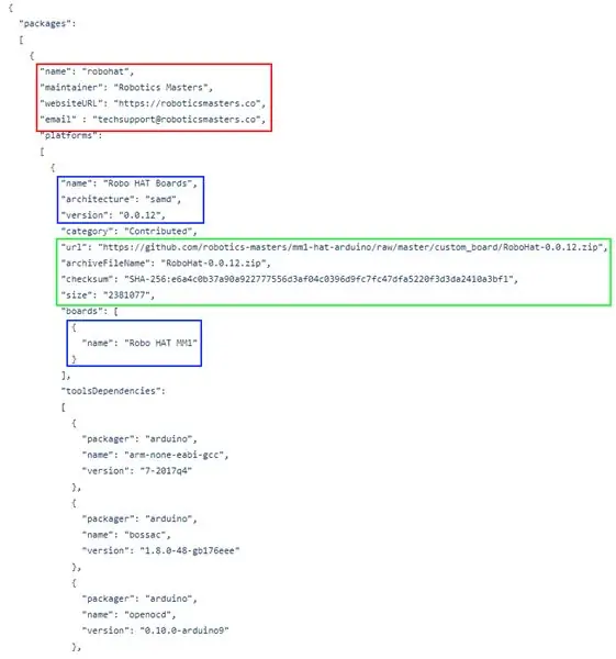 Crea file pacchetto JSON