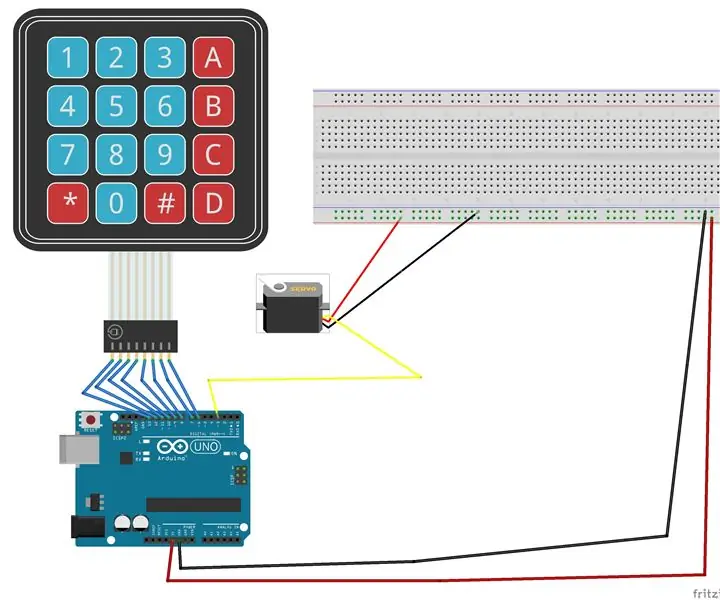 Servo Positoning Sa isang Keypad: 3 Hakbang