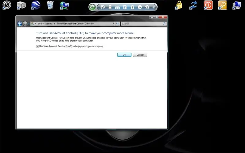 Uključivanje/isključivanje UAC -a