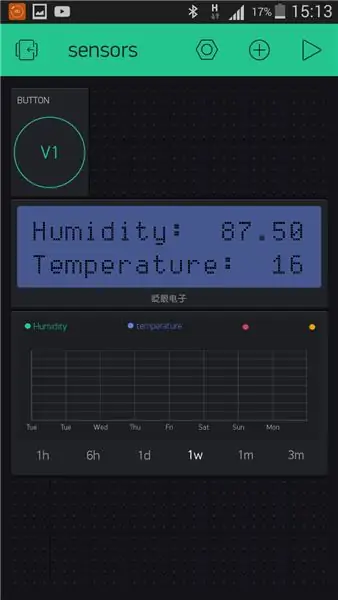 Temperatuuri ja niiskuse kaugseire ESP8266 ja rakenduse Blynk abil