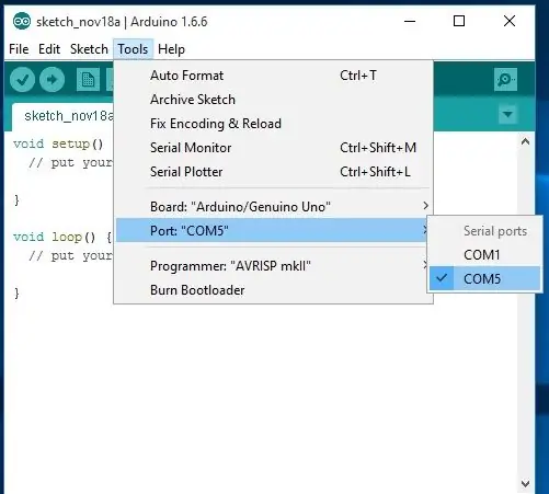 Arduino IDE'yi yapılandırın