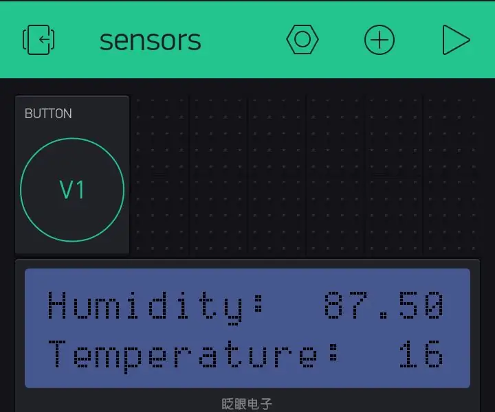 Monitorització remota de temperatura i humitat amb l'aplicació ESP8266 i Blynk: 15 passos