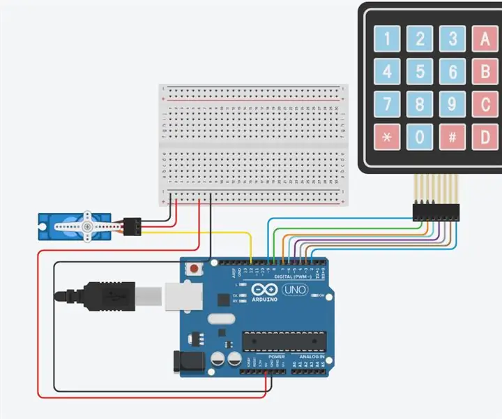 Микро серво клавиатура Arduino: 3 стъпки