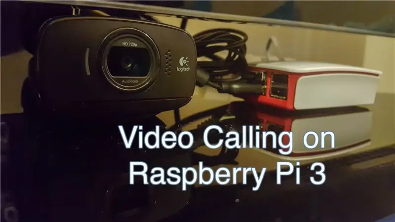 Videopuhelu Raspberry Pi 3: lla