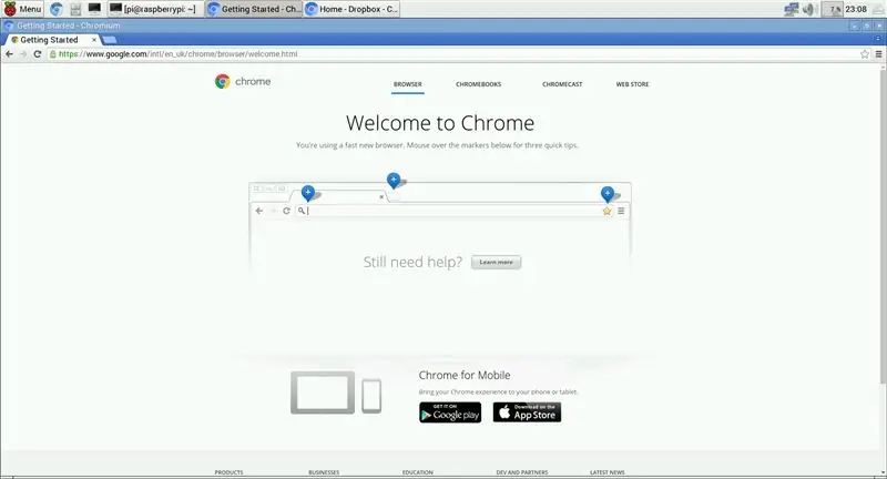 Chromium-Browser installieren