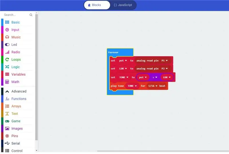 Konstrukcija: Microbit instrument