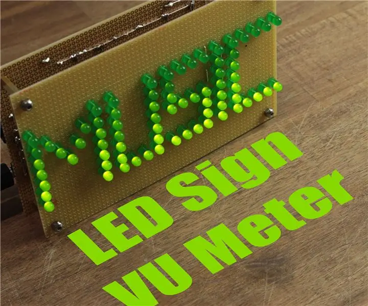 Crea il tuo VU Meter con LED Sign: 4 passaggi (con immagini)