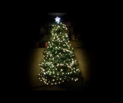 Raspberry Pi Christmas Tree Light Show: 15 trinn (med bilder)