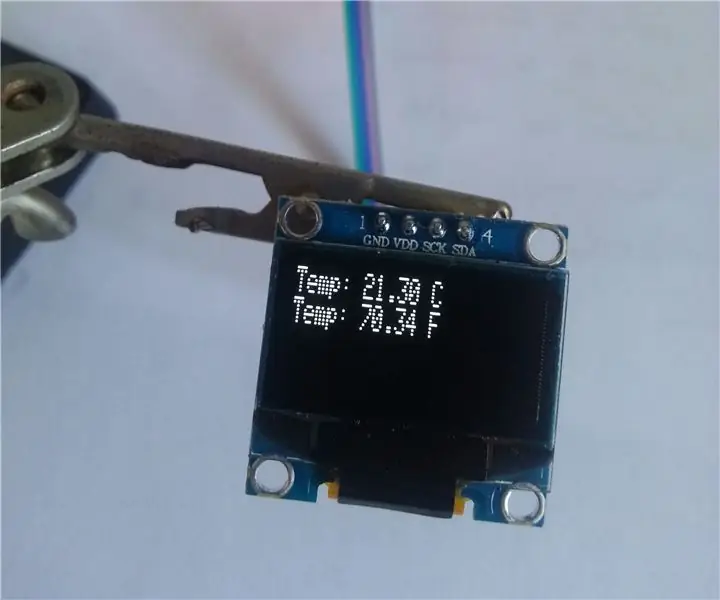 EASY Arduino OLED сензорен дисплей на данни: 4 стъпки