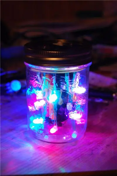 Lampu Disco LED dalam Jar !: 11 Langkah (dengan Gambar)