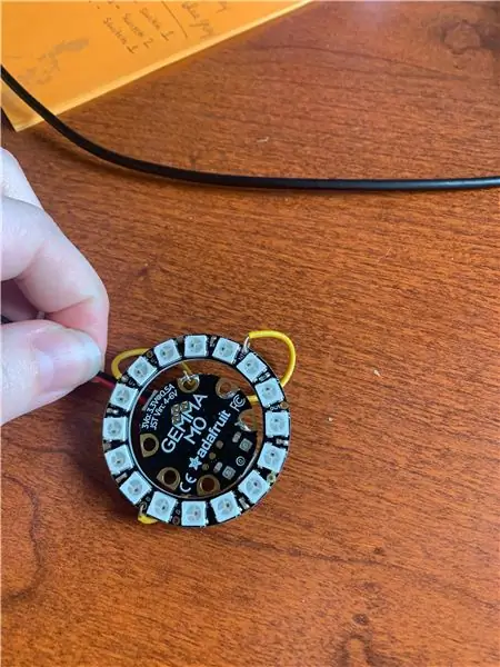 Solder Gemma MO ke Neopixel Ring