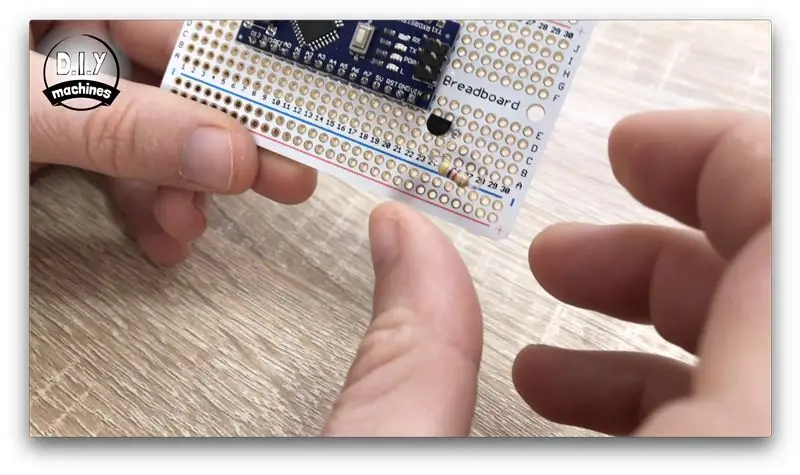 Tambahkan Transistor dan Resistor