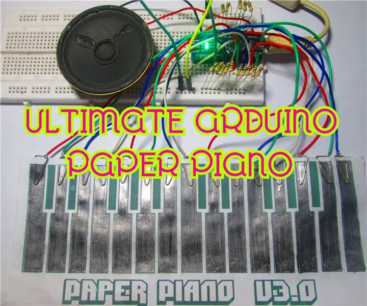 Ultimate Arduino Kağız Piano: 5 addım