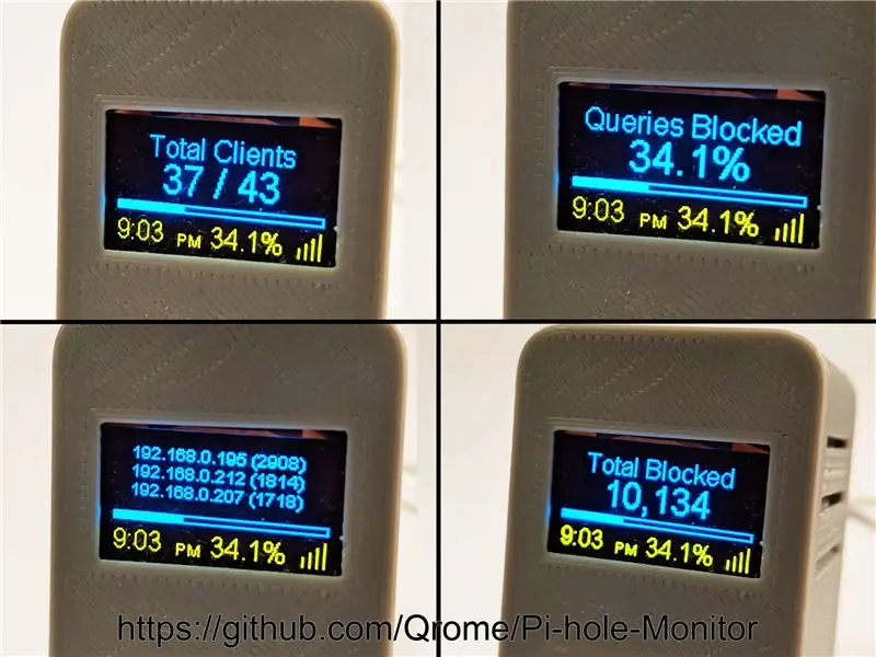 Pi-hole Monitor ESP8266 พร้อมจอแสดงผล OLED