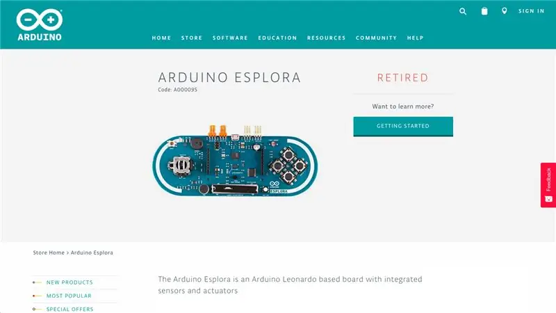 מהו Arduino Esplora?