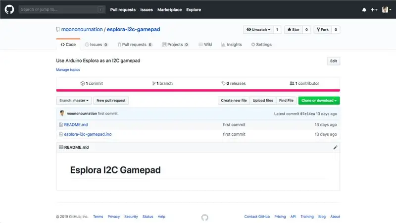 Programa I2C Gamepad