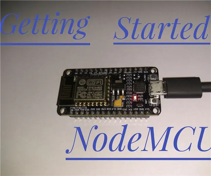 Alustage NodeMCU -ga (ESP8266) .: 3 sammu