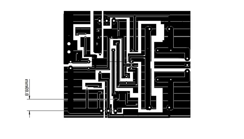 Grandinės ir PCB išdėstymas